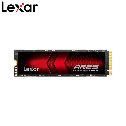 Lexar ARES 4TB NVMe SSD PCIe Gen4x4 M.2 2280 3000TBW 7400MB/s - Image 1 of 1