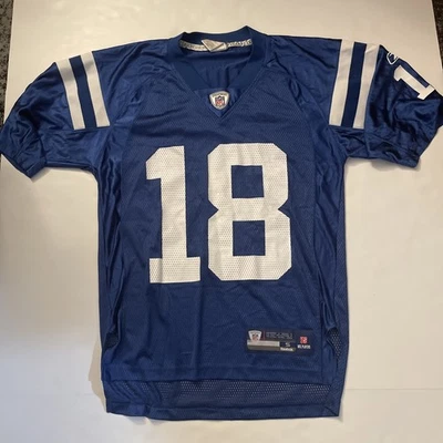 Camiseta Reebok On Field NFL Equipment - #18 Manning Indianapolis Colts - Talla S Foto 1 de 4