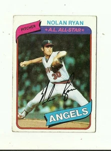 1980 TOPPS #580 Nolan Ryan: California Angels: Pitcher: Baseball Card: MLB - Picture 1 of 2