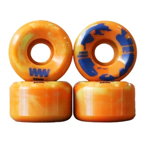 Wayward Cónico Remolino Fluro Naranja Verde Claro 52mm 83b Ruedas de Monopatín - Imagen 1 de 1