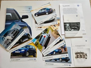 VOLKSWAGEN LUPO POLO GOLF BORA PASSAT PRESS PACK SALES BROCHURE 2000 - Picture 1 of 5