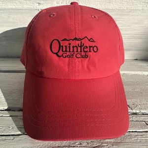 Quintero Golf Club Hat Cap Technical Fabric Red Embroidered - Picture 1 of 10