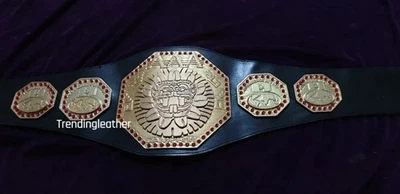 Cinturón Campeonato Mundial de Lucha Libre AAA MEXICO Talla Adulto Réplica 3 Capas Zinc Foto 1 de 2