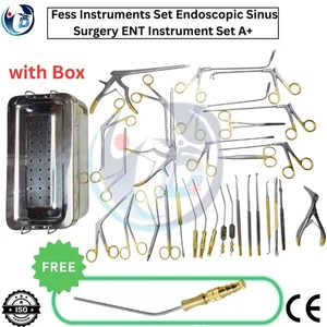 Fess Instruments Set Endoscopic Sinus Surgery A+German Steel ENT Instruments Set - Picture 1 of 14