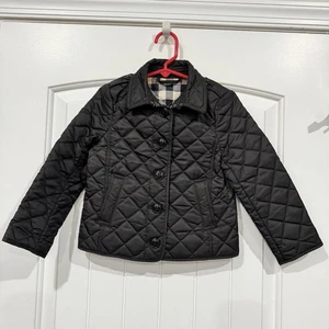 Burberry Kinder Steppjacke schwarz Nova Check Futter Größe 4Y Kleinkind Mantel - Bild 1 von 7
