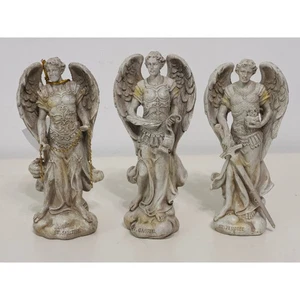 Pacific Giftware Archangel statues set of 3 5" tall inspirational symbolic altar - Picture 1 of 8