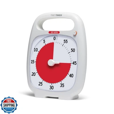 Time Timer PLUS 60 Minute Desk Visual Timer — Countdown Timer with Portable H - Image 1 of 4