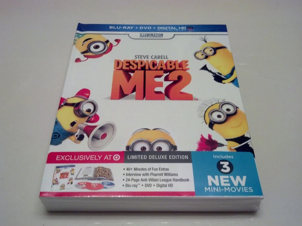 Despicable Me 2 Blu-ray Limited Edition Digibook USA Target