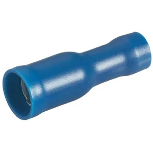 PRE-INSULATED TERMINAL CYLINDRICAL PLUG FEMALE 4.85 BLUE SECTION 2.5 - 3 PIECES - Picture 1 of 1