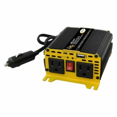 Go Power 225W 12 DC 120 AC Modified Sine Wave HD Power Inverter - Image 1 of 2