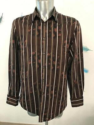 Chic Camicia Marrone Kenzo Slim Fit Taglia 42-16 1/2 (L) come Nuovo - Immagine 1 di 2