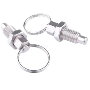 5 piezas émbolo de resorte M10 20 mm longitud de rosca pasador diámetro 6 mm anillo de tracción galvanizado - Imagen 1 de 3