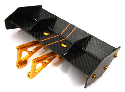 Carbon Fiber Rear Aero Wing Kit for Traxxas 1/8 Sledge 4WD 9517 9518 - Image 1 of 4