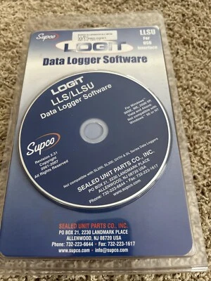 Supco LOGiT LLSU PC Software and USB Cable Kit for LOGiT Loggers. PN :19459 NEW - Image 1 of 2