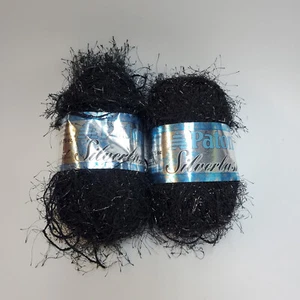 2 Knäuel Patons Silverlash Glanz Black Dazzle - Bild 1 von 6