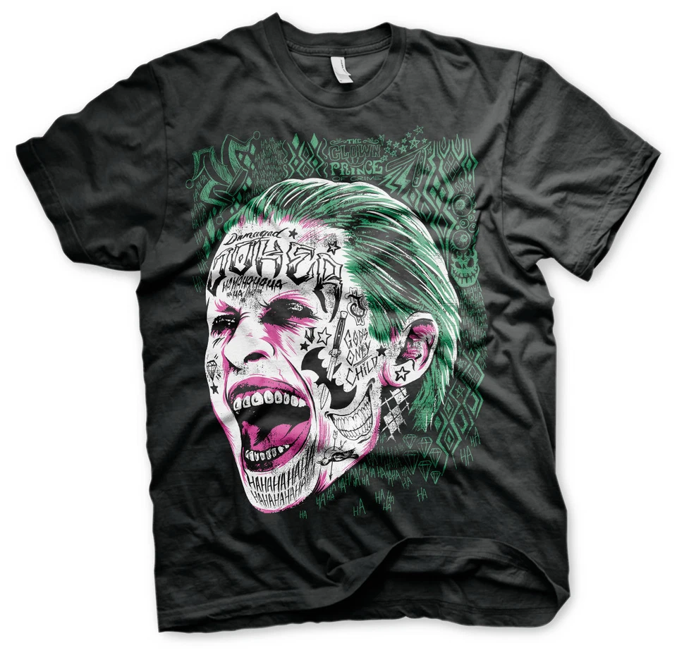 Licenza Ufficiale Suicide Squad Joker Grande & Alto 3XL, 4XL, 5XL Uomo T-Shirt - Imagen 1 de 1