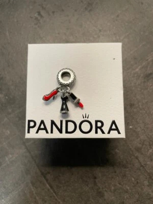 Pandora Charm Pendente Tacchi A Spillo, Abito E Rossetto - Immagine 1 di 2