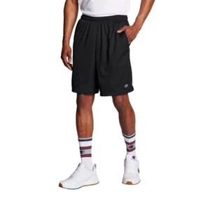 Champion Men's Authentic Cotton 9" Shorts with Pockets Size XL Black - Picture 1 of 4