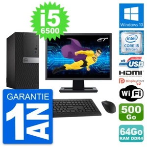 PC tour DELL 7050 Bildschirm 27 " i5-6500 RAM 64Go Scheibe 500Go HDMI Windows 10 - Bild 1 von 8