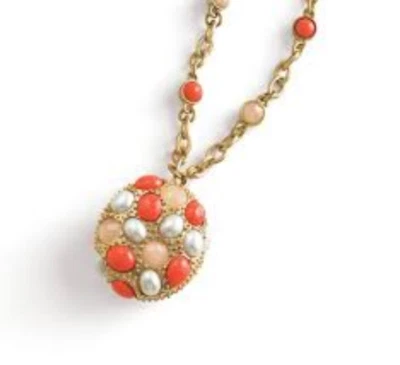 Collar Colgante Coral Emperatriz Lia Sophia 36" - 39", Estilo 34306 Nueva Caja con Etiquetas Foto 1 de 4