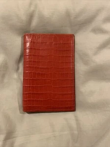 Scully Jotter Red Leather Croc Exotic. Excellent Condition. - Picture 1 of 8