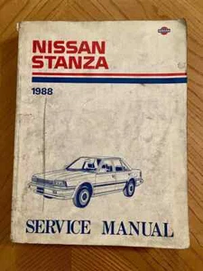 1988 Nissan Stanza Service Shop Repair Manual Model T12 Series - Picture 1 of 4