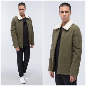 APC Men’s Ottawa Jacket Army Green Size Medium - Picture 1 of 8