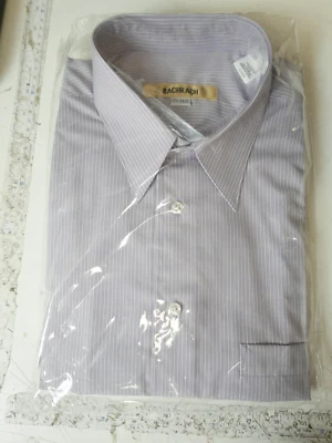 Bachrach Mens Shirt 17 1/2 - 34/35 Blue plaid button down - Image 1 of 4