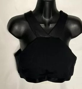 Fabletics Womens Black Sportsbra Padded Full Support Bra Sz Large NWT NEW $59.95 - Picture 1 of 10