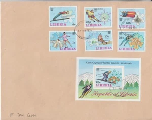 Liberia # 727-32 C210 FDC Winter Olympics Issue 1976 - Picture 1 of 1