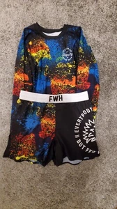 FEW WILL HUNT MISSION CROSS COMBAT TRAINING SHORTS AND MATCHING RASHGUARD - Picture 1 of 8