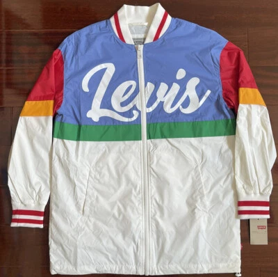 Chaqueta de bombardero Levi's para mujer de nailon con logotipo en bloques de colores - MEDIANA LW9RN960 Foto 1 de 4
