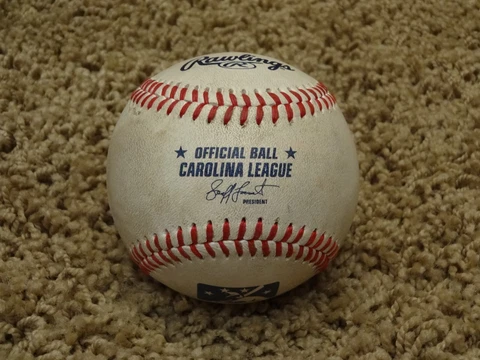 Rawlings Official MINOR LEAGUE Baseball~CAROLINA LEAGUE~GAME USED Cover
