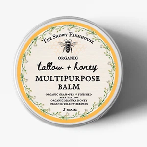 Organic Tallow and Honey Balm with Manuka Honey for Face and Body 2 ounces - Picture 1 of 17