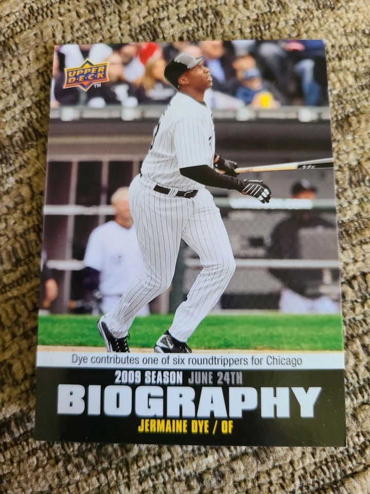 Jermaine Dye 2010 Upper Deck Biography SB-98 Chicago White Sox  - Image 1 of 4