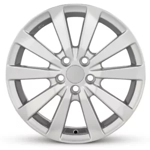 16 Inch Aluminum Wheel Rim for 2009-2010 Toyota Corolla 5 Lug 100mm Silver - Picture 1 of 6