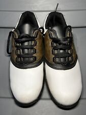 FootJoy Golf Shoes, Size 5 - Brown/White