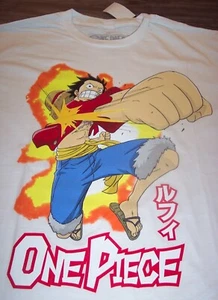 ONE PIECE Straw Hat Luffy T-Shirt Mens MEDIUM NEW w/ tag Anime - Picture 1 of 3