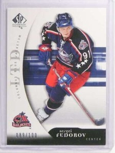 2005-06 SP Authentic Limited Sergei Fedorov #D089/100 #30