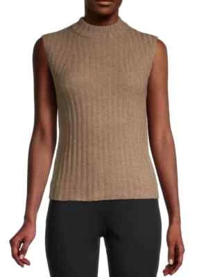 Suéter sin mangas de lana/cachemira cuello falso Vince talla S $245 nuevo con etiquetas   Foto 1 de 4