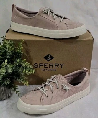 New SPERRY Women's Crest Vibe Rose Suede Washable Boat Shoes Size 9.5 M *Read #2 - Image 1 of 4