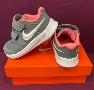 Nike Baby Toddler Girls Shoes Size: 7C Grey/White/Pink AT1803 011