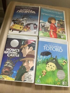 Studio Ghibli DVD Bundle: Spirited Away, Castle, Totoro and Howl - Picture 1 of 1