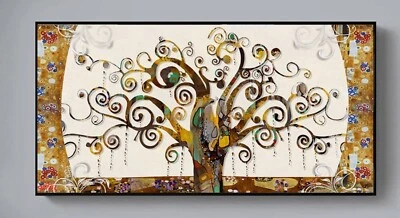 Canvas Wall Art  TREE OF LIFE  by GUSTAV KLIMT   12 x 24  Unframed    587 - Image 1 of 3