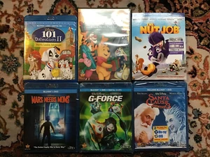 Winnie the Pooh + G-Force + The Nut Job + Mars Needs Moms + 101 Dalmatians II & - Picture 1 of 2