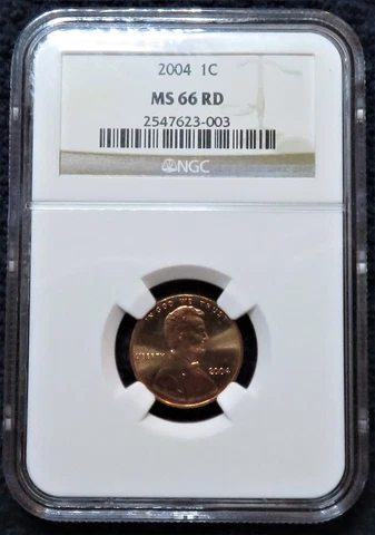 2004 NGC MS 66 RD Lincoln Memorial cent - GEM+ Blazing Luster!!! Business strike Cover