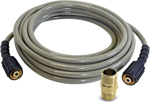 Pressure Washer Hose Cold Water Use 1/4 Inch By 25 Feet Polyester Natural NEW - Picture 1 of 12