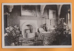 Durham - Brancepeth Castle - The Drawing Room. Postcard - Foto 1 di 1