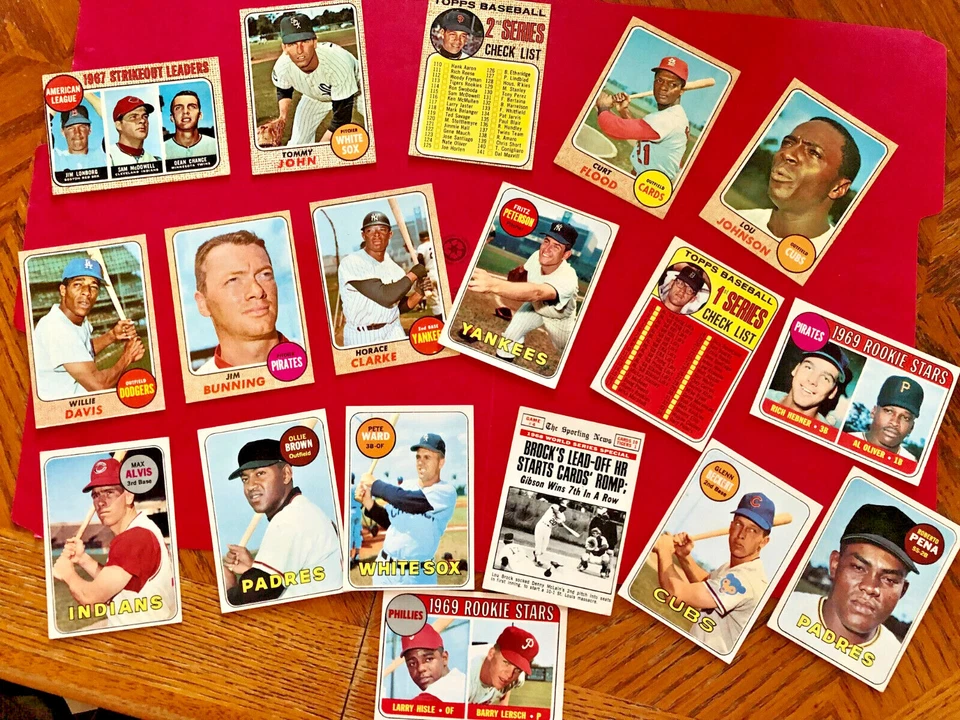 1968 & 1969 Topps Baseball Cards,SAVE! Buy 2 Cards-10% Off, 3-15% Off, 4-20% Off - Image 1 of 1