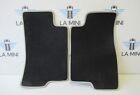 Genuine New MINI Rear Floormats Black Velours with Grey Trim for R56 - 7324840